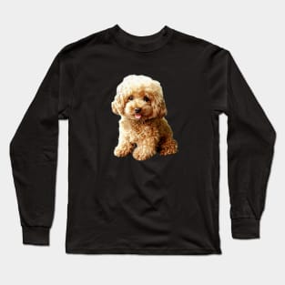 Mini Poodle Toy Poodle Cute Puppy Dog Long Sleeve T-Shirt